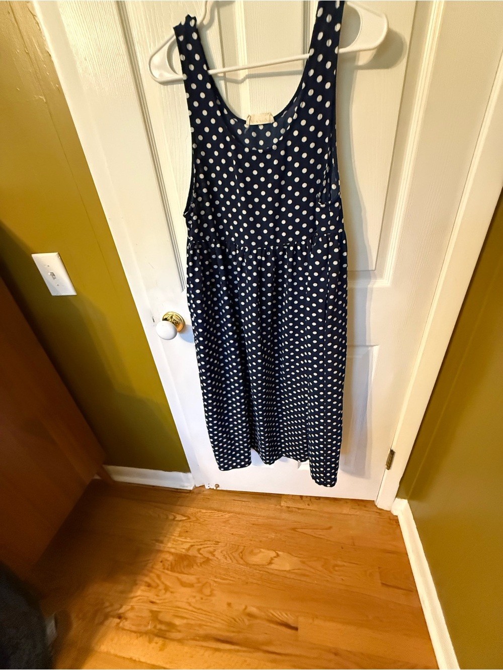 Free People Navy Polka Dot Maxi Dress - Picture 5 of 5